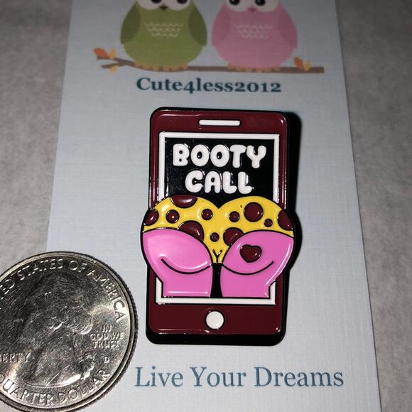 Booty Call Pin Brooch Valentine’s - Picture 1 of 2
